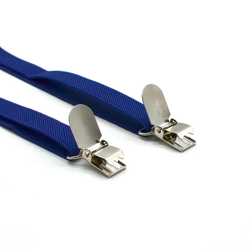 Fashion Multicolor Adult Suspenders 1.5cm Elastic Straps Belt Solid Color Black White Pink Blue Yellow Suspenders For Men Women