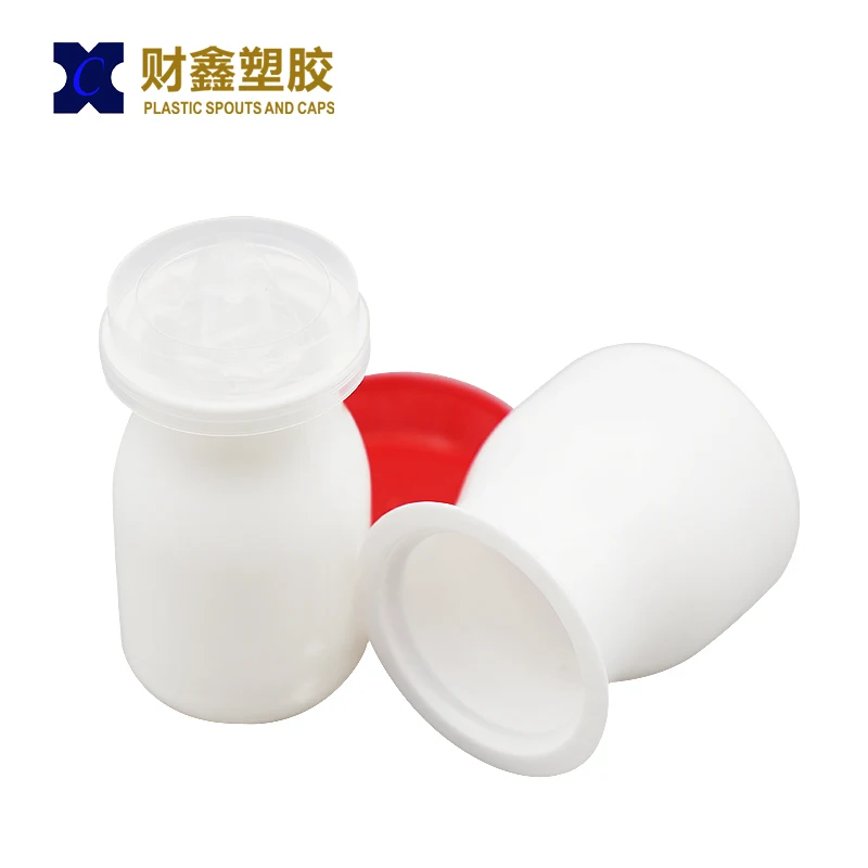Disposable Pudding Cup With Lid Glass Transparent PP Bottles With Caps