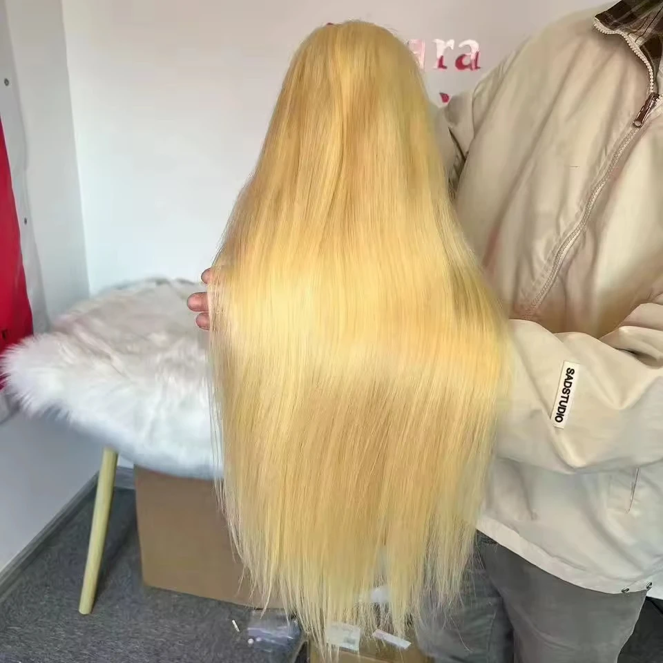 Amara 613 full lace wig with baby hair human hair wigs no shedding straight full lace wig fast shipping