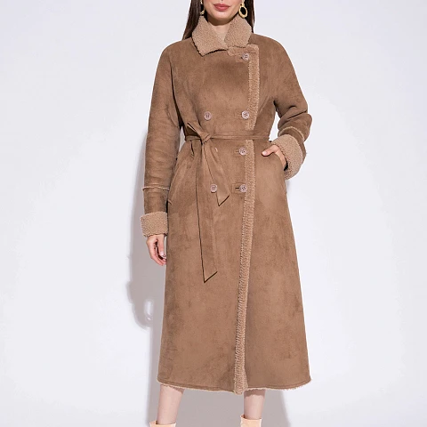 Women Warm Fur Wool Fur Coat Sheep Fur Cloths Sheepskin Garment  Ladies Shearing Coat