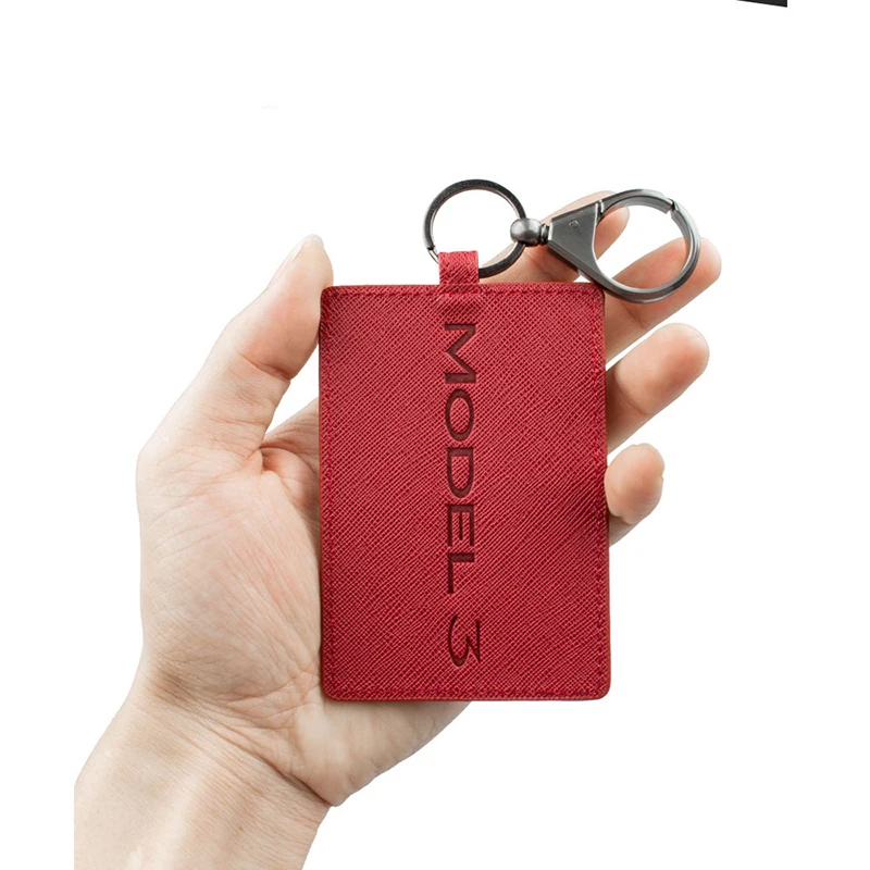 Bedding Basics Leather Car Key Card Holder Protector Cover for Tesla Model 3 Case Ring Bag Chain Clip Auto AccessoriesComforter