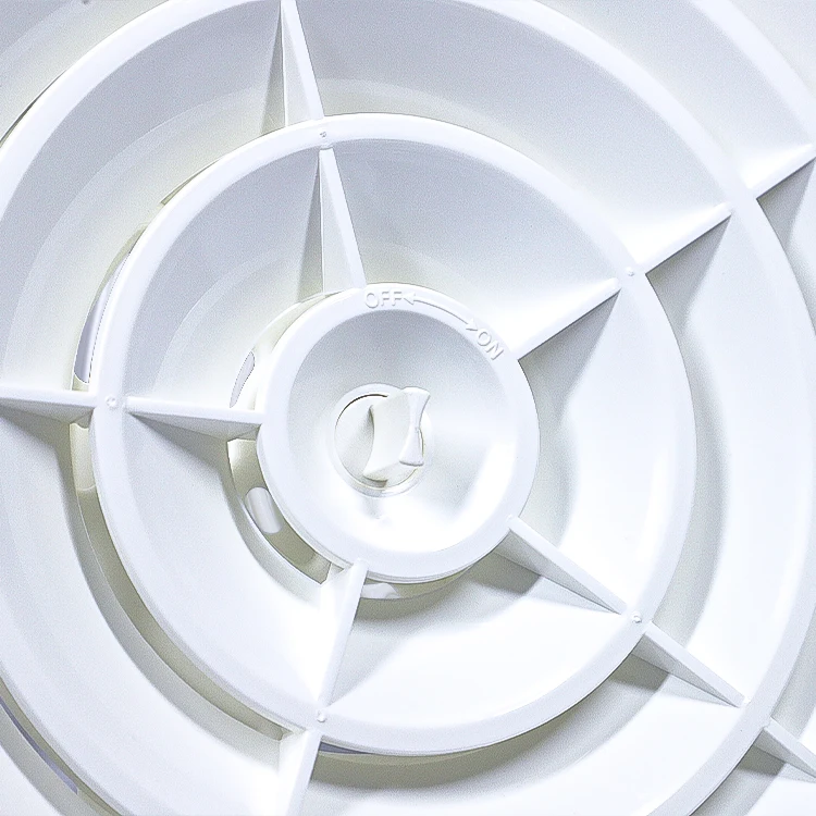 Hvac Ceiling Plastic Air Conditioning Abs  Round Ceiling Air Vent Diffuser Ventilation Exhaust Wall Grille Decorative Out