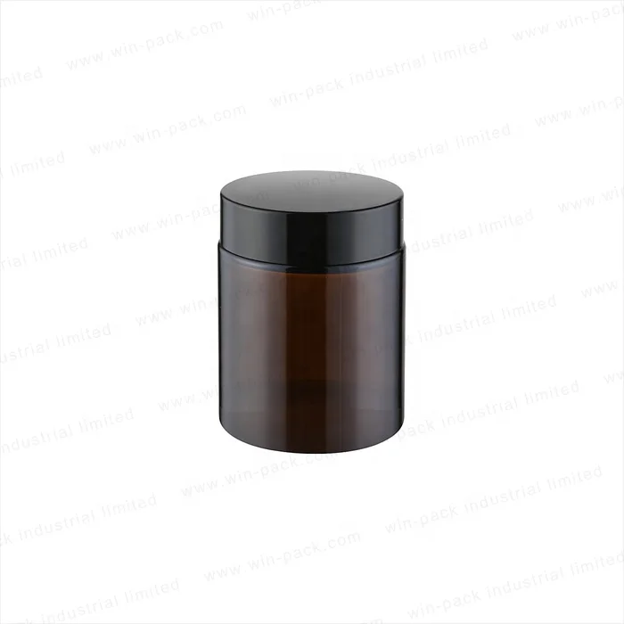 5g 10g 15g 20g 30g 50g 60g 100g raw material amber color glass jar with gasket and shiny black lid for face and eye cream