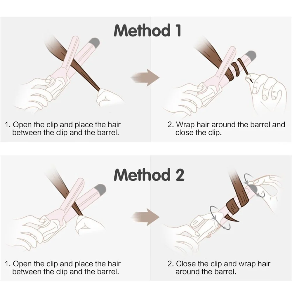 Biumart Hot Sale 5 In 1 Curling Wand Set New Styler Step Portable Hair Waver Rotating Curling Iron Travel Home Use Hair Curler