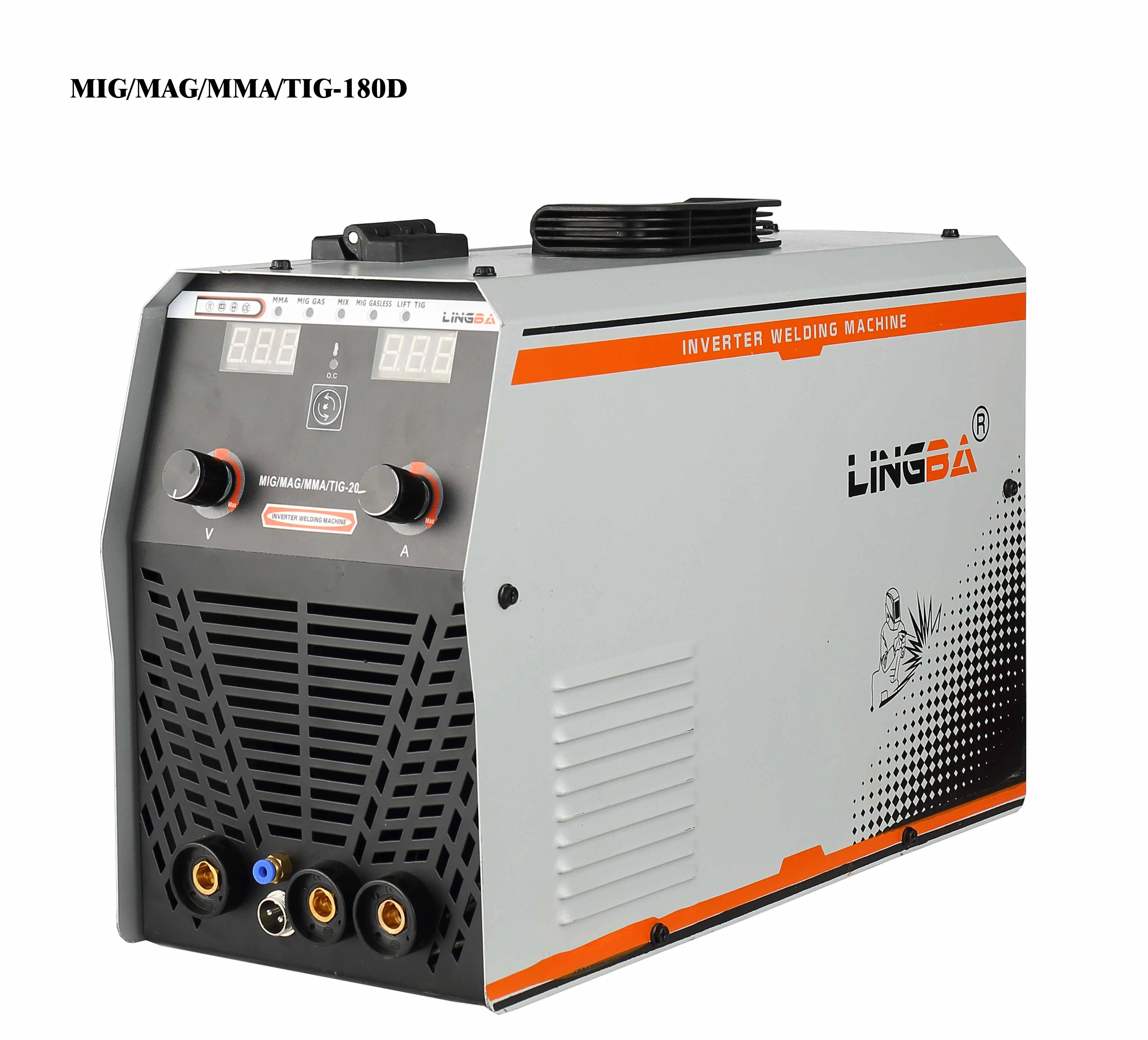 LINGBA 5 IN 1Multifunctional  MIG MAG MMA TIG-180D 200D Welding Machines multi Welders 110 220V
