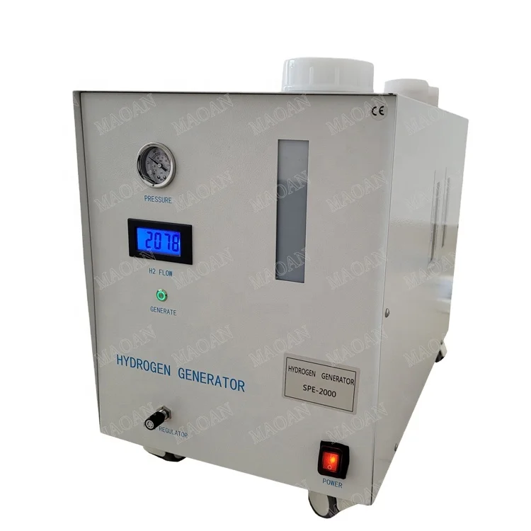 2LPM hydrogen gas generation equipment hydrogen electorlysis equipment SPE-2000  2L/min 5--10 years lifetime