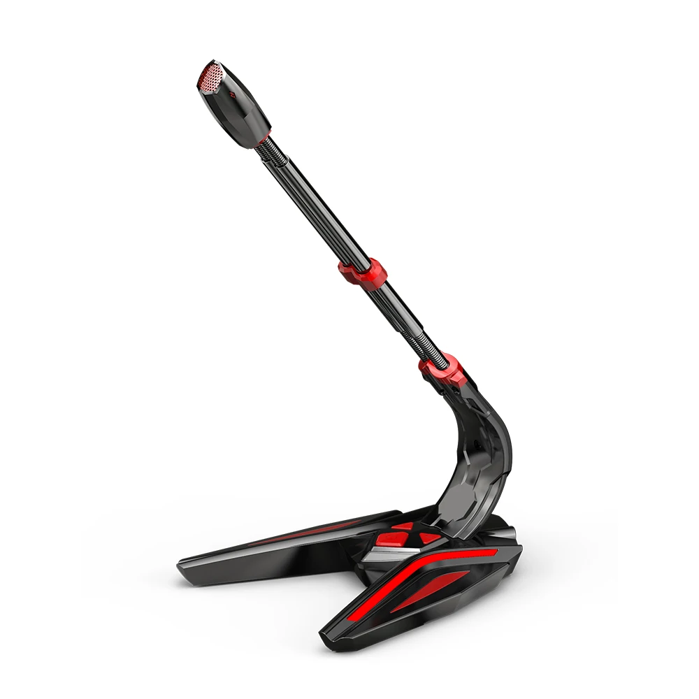 Светодиодный светящийся микрофон, USB 360 звуковая коллекция, микрофон для записи, игровой микрофон, совместимый с ноутбуком, ПК, ноутбуком