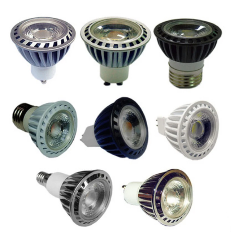 GU5.3 Gu10 Aluminum Led Spotlight 5w Recessed Ceiling MR16 LED Dimmable Bulbup lighting