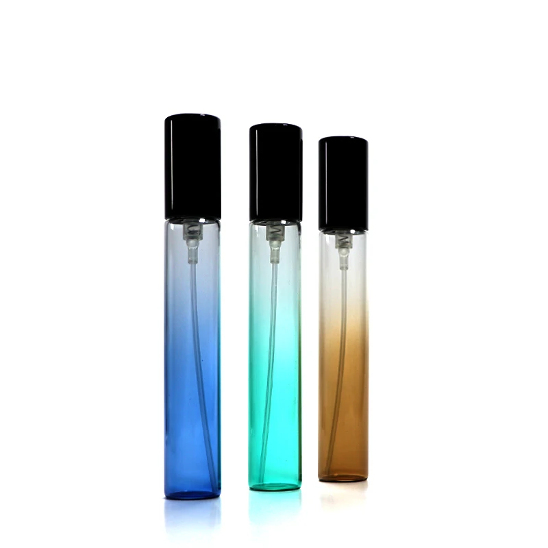 custom gradient color 15ml empty perfume bottle fragrance sample glass bottles