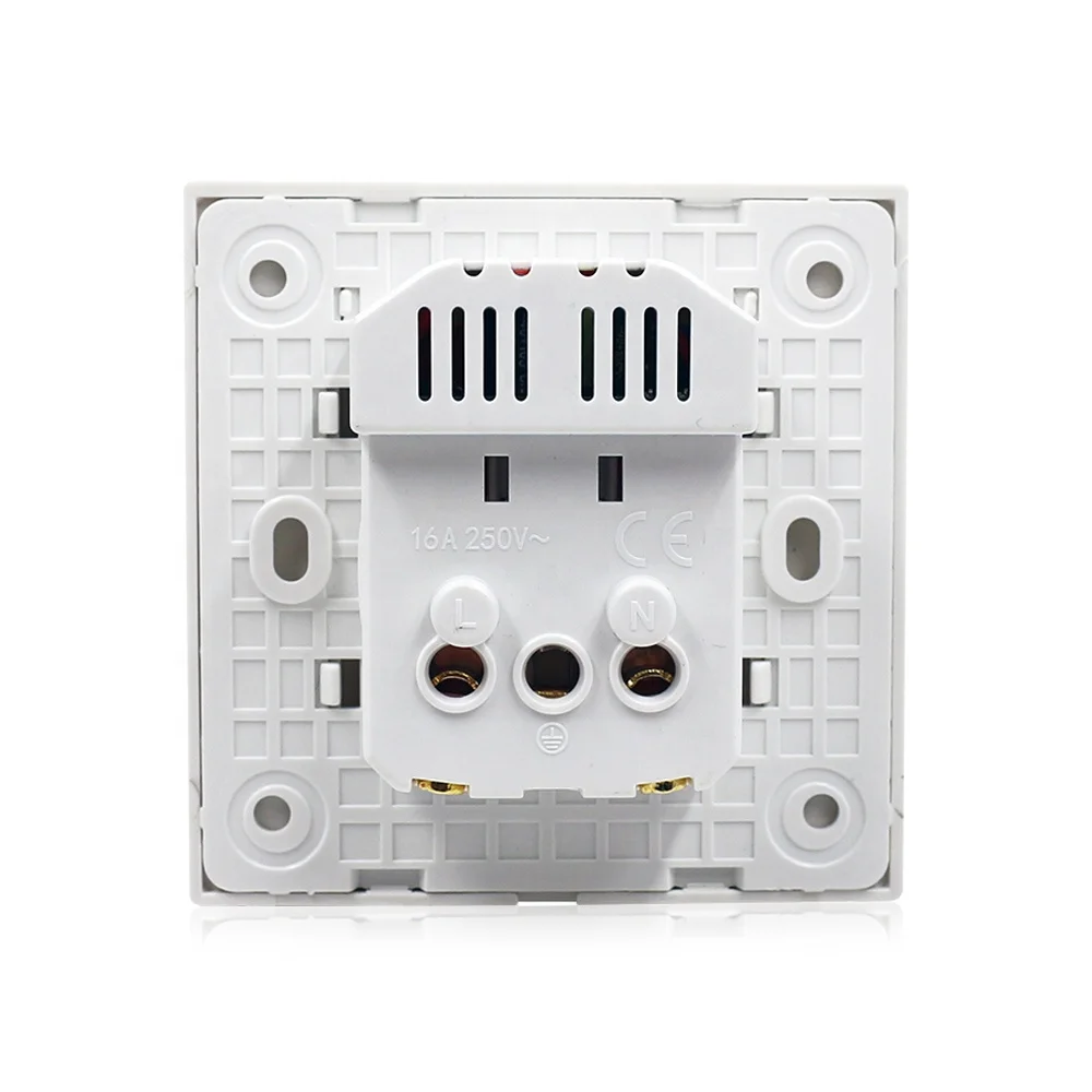 European standard wall schuko socket with 2 USB charger ports electrical 1 gang socket outlet with usb