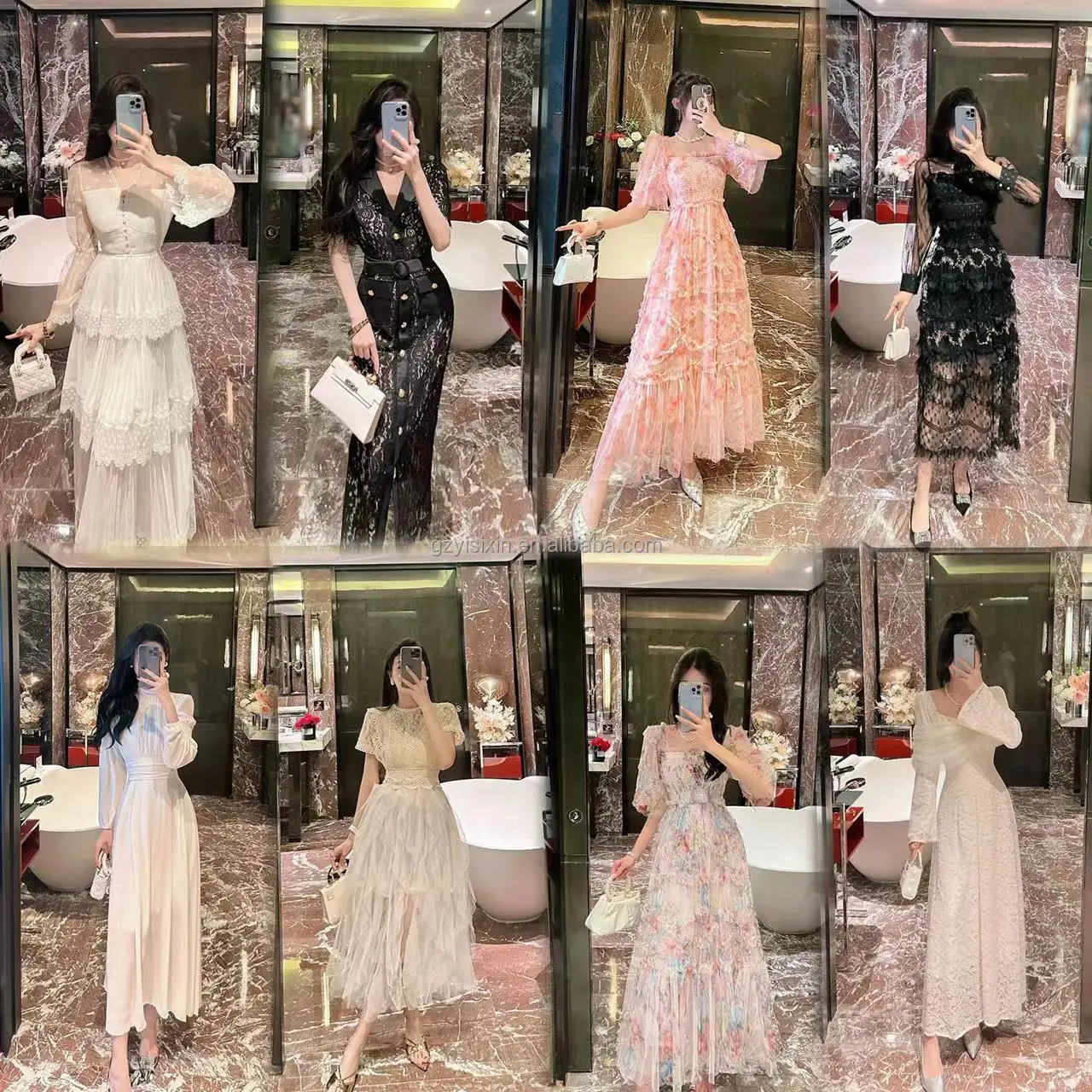 Hot selling high-quality high-quality female formal dress manufacturers wholesale cotton female formal dress
