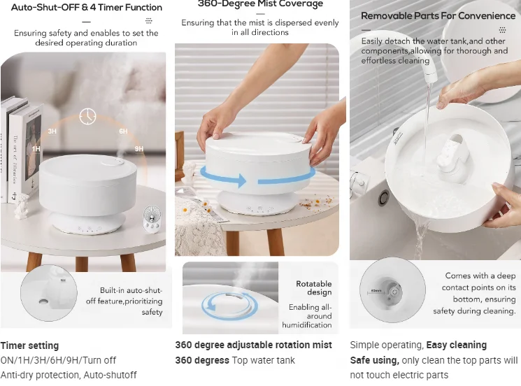 2024 factory new generation humidifier update safe easy using new humidifier remote auto working stop humidifier