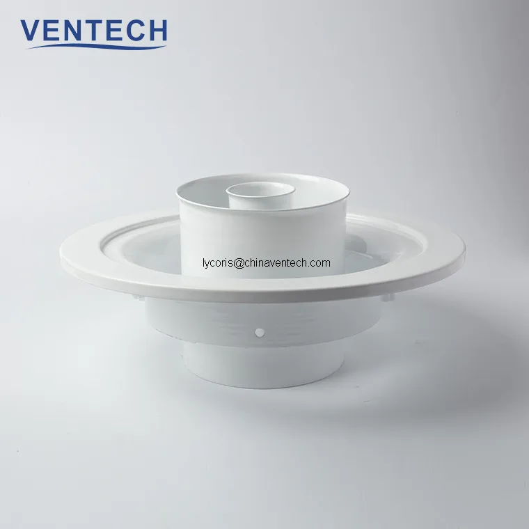 ring type ventilation diffuser jet nozzle ring diffuser aluminum round ceiling air diffuser