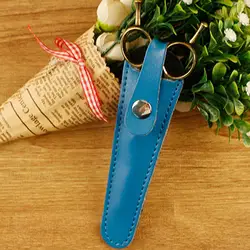 Cowhide Material Single Scissors Bag Leather Scissors Box Tool Holster Waist Clip Bag