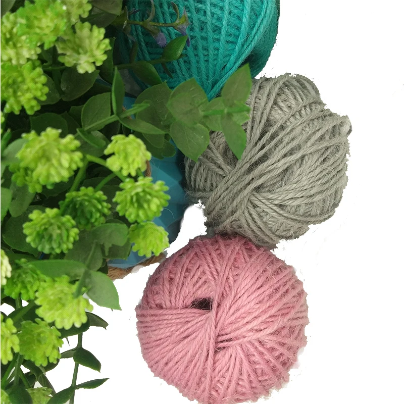 
Cord Hemp Diy Handmade Knitting Vintage Twine Natural Color Crafts Bag Braided Jute Rope 