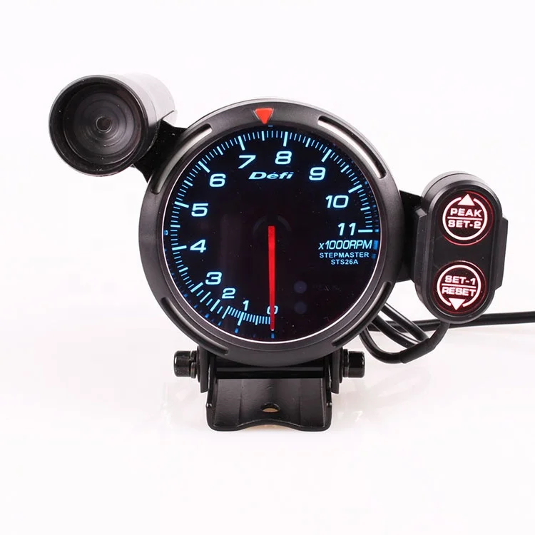 Intelligent Accurate Black 80mm RPM Gauge Tachometer