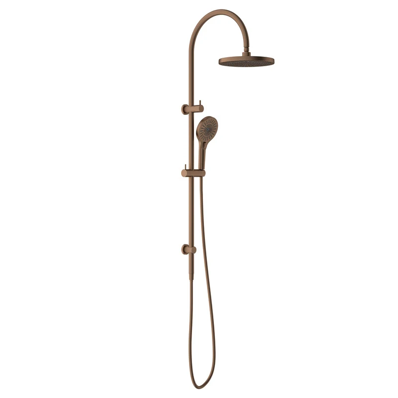Luxury Brass Hot and Cold In-wall Shower Faucet Watermark Rain Bath Rainfall Bathroom Shower Set Service Modern Round