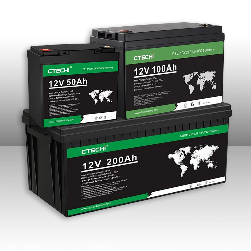 Bateri Lifepo4 батарея 50ah 100ah 150ah 200ah 300ah глубокий цикл батареи 12v для литиевой