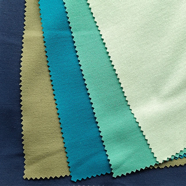 
TC 65/35 Polyester Cotton Double Pique Fabric For POLO Shirt 