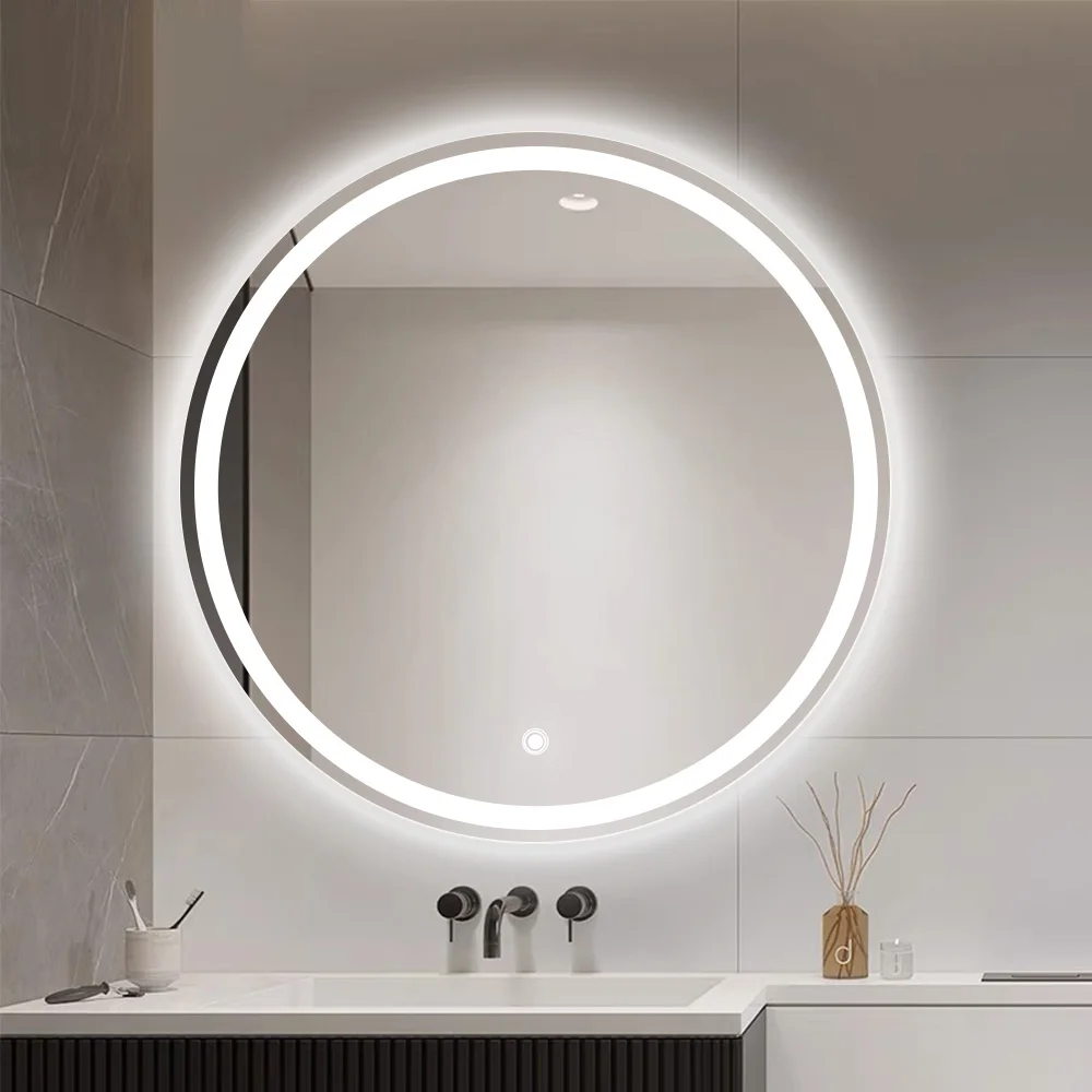 New Arrival Hot Selling Hotel House Decoration Round Wall Mounted Illuminated Smart Round Led Smart Mirror