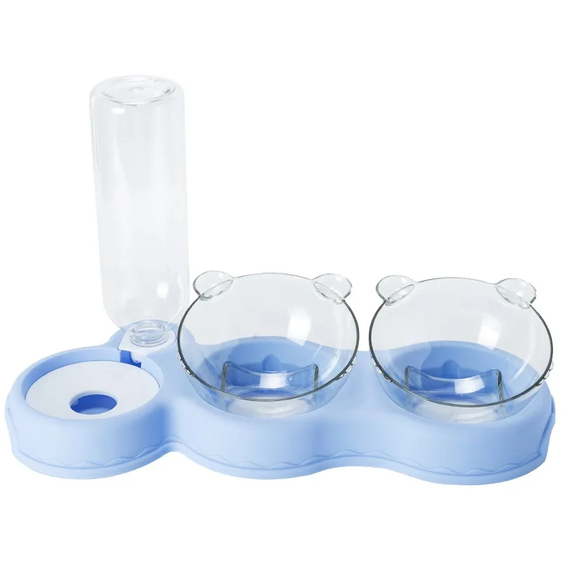 VaygWay Pet Feeder and Waterer Self Dispensing Gravity Automatic Feeder Food and Water Dispenser Set Dog Cat Pet Food