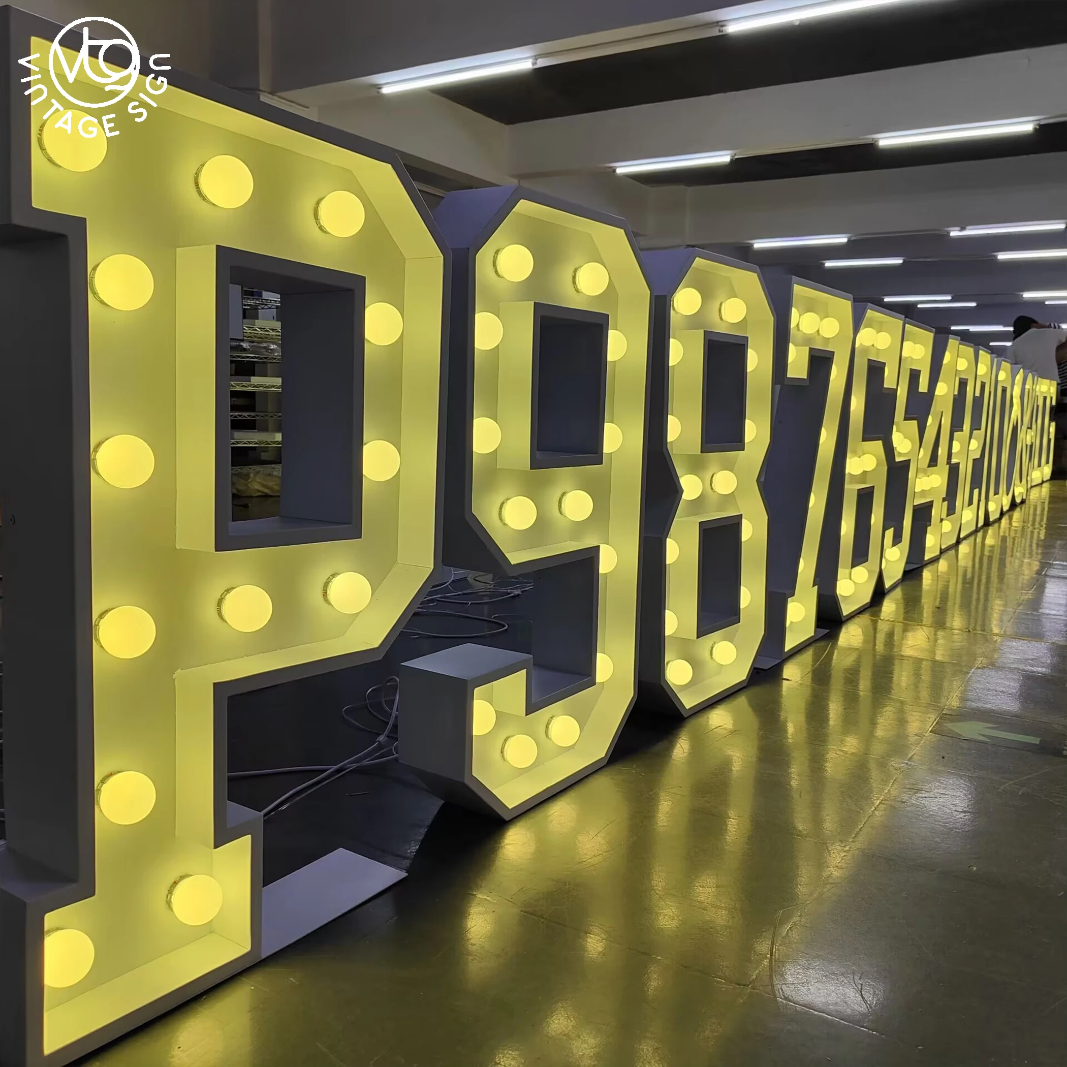 Factory Custom Free Standing 5Ft Tall Letters 4ft Marquee Numbers Template For Hot Sale