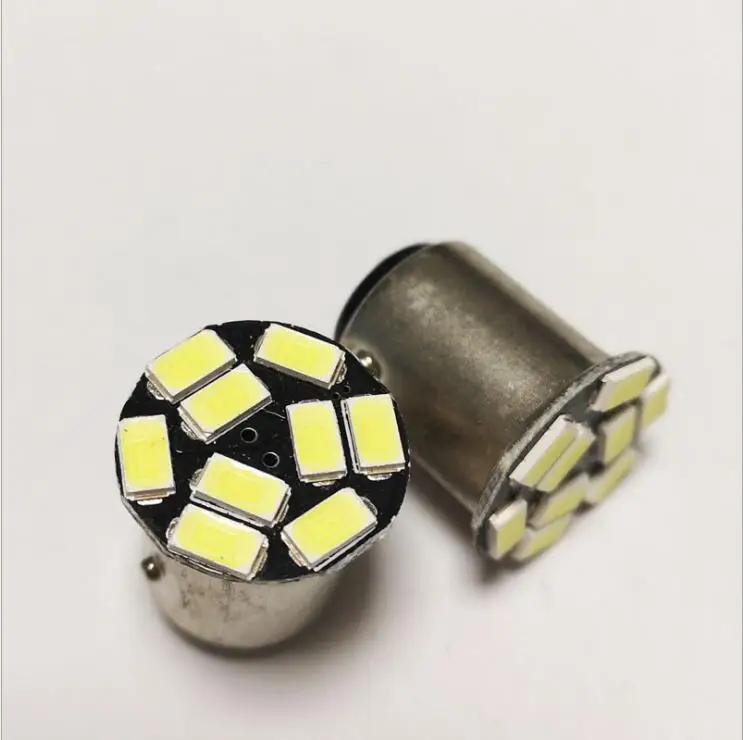 Оптовая продажа 12 В 2 Вт 5730 6 SMD BA15S 1156 Py21w 1157 T25 3157 T20 7443 Светодиодная Автомобильная белая лампа поворотный сигнал WG122