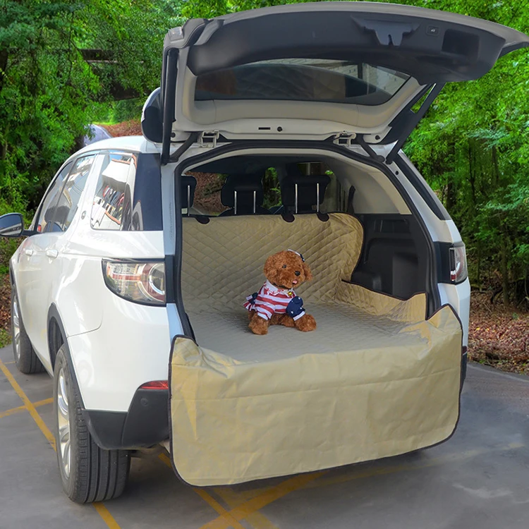 Waterproof Pet Cargo Liner Cover Dog Seat Cover Mat For Suvs Sedans Vans With Bumper Flap Protector