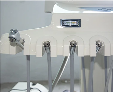 CE approved hot selling dental chair LED sensor light with tissue box glass ceramic spittoon dental hospital treatment chair