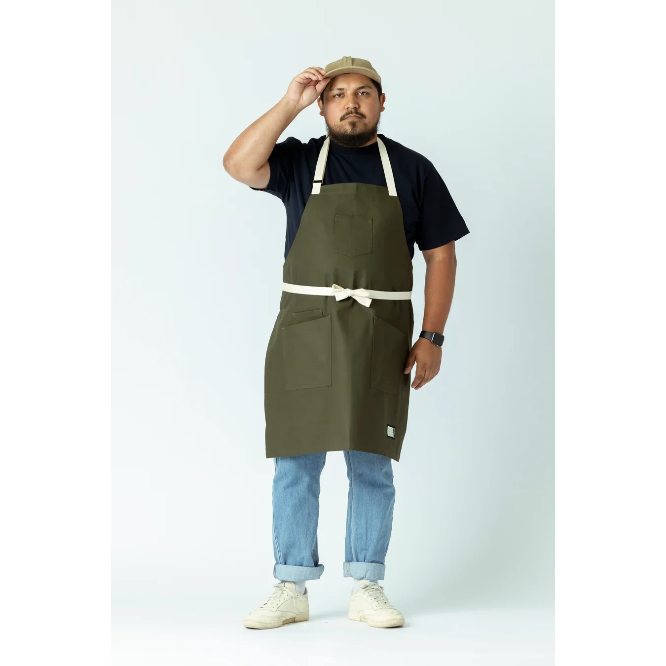 Оптовая продажа кухонный фартук для шеф-повара DUOLAI из полиэстера и хлопка для ресторанов с индивидуальным логотипом