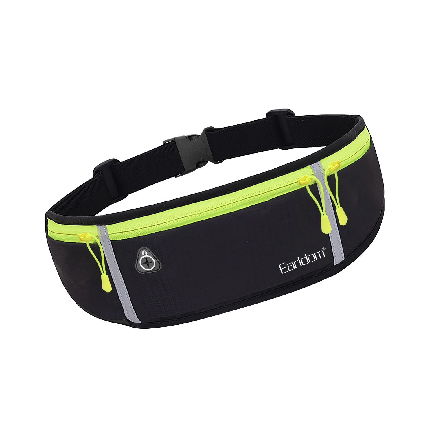Earldom Adjustable waterproof fitness fanny pack belt running sports waist bag, sport elastic waist bag