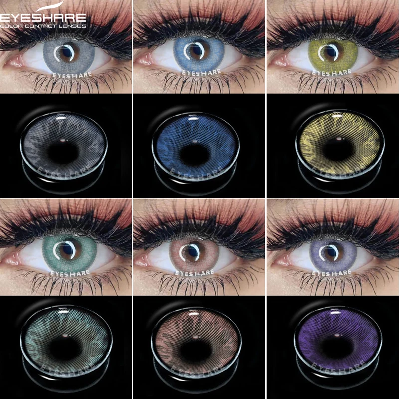 Оптовая продажа косметические контактные линзы EYESHARE цветные косплей красота цвета ForEye Korea Lil