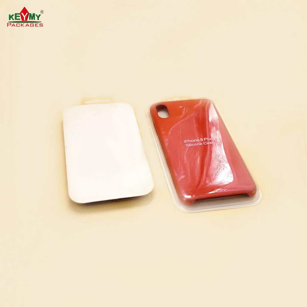 Custom plastic phone case clamshell n Shenzhen, cheap phone case packaging solution CB17