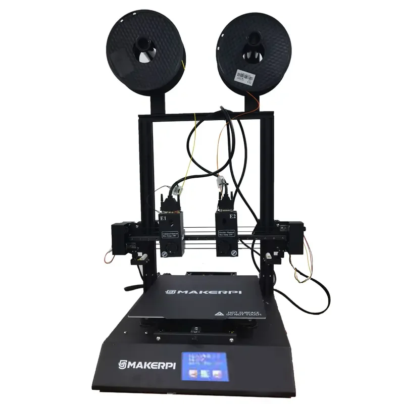 MakerPi P3 Pro автоматический двухцветный 3D Drucker большой размер DIY принтер двойной экструдер одно сопло сборка размера