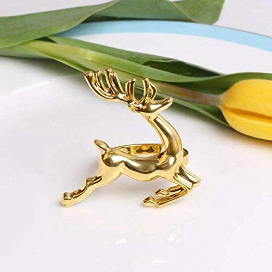 Кольца для салфеток, сплав, лист гинкго, розовое золото, цвет для свадебного украшения, вечеринки, подарок на новоселье, семейные посиделки