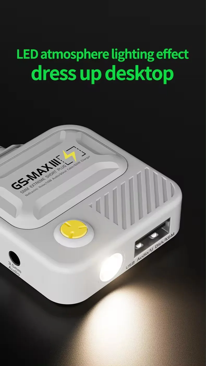 Usb Earphone Gs Max Iii Pd  New Adapter 4 In1 Type-c To 3.5mm 60w Gaming Earphone Audio Aux Converter For Ipad Phone