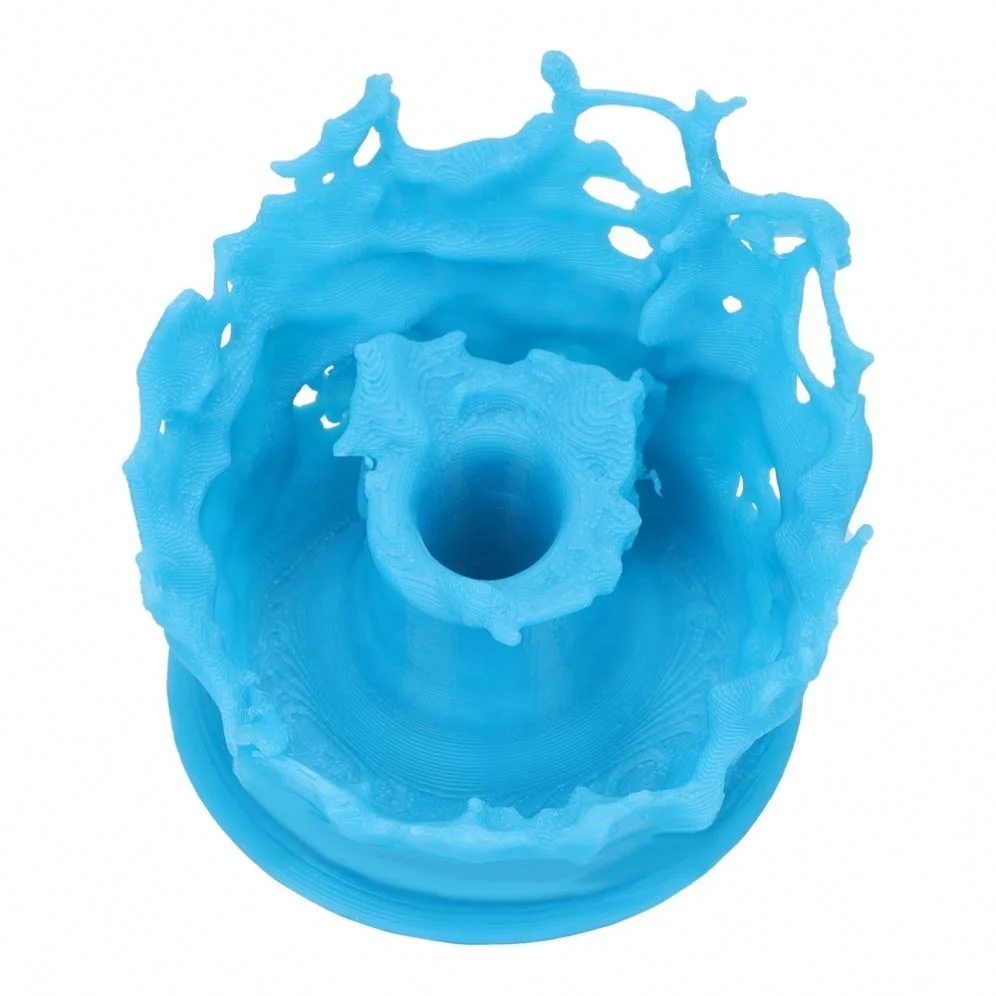 New Style Water Splash Decor Desktop Office Desk Organizer Wood Table Pen Stand Holder