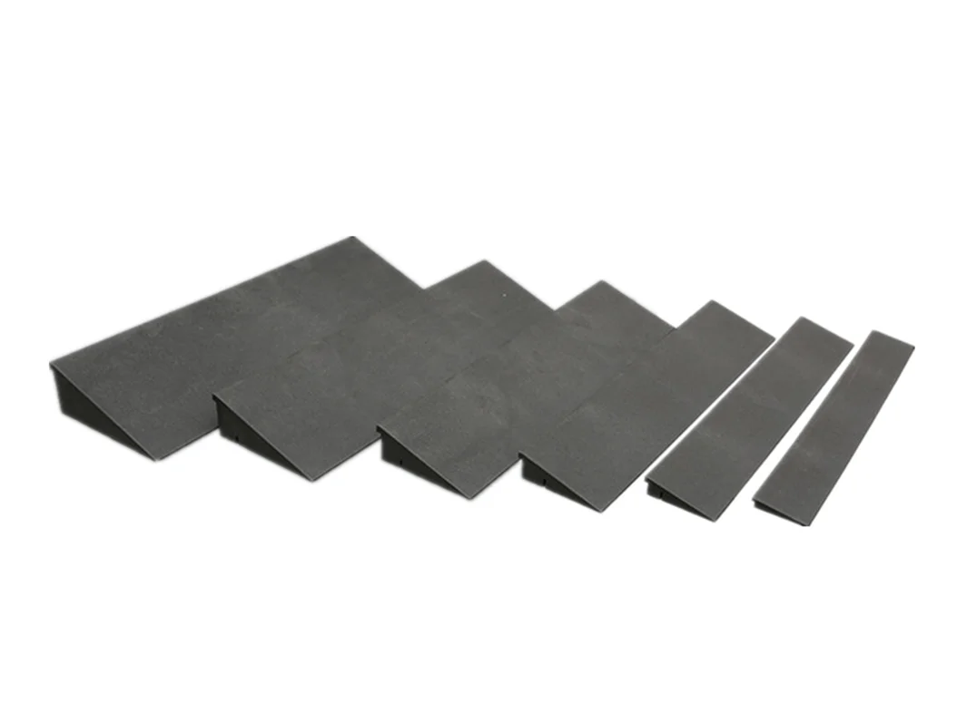 2 cm high durable black indoor wheelchair threshold car road uphill mat