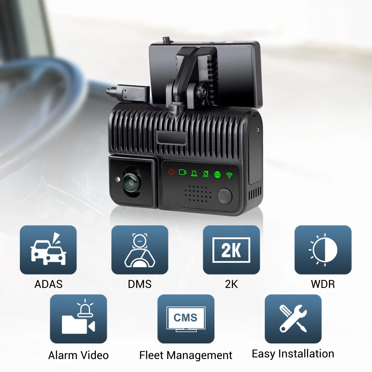 STONKAM Wholesale ADAS DMS Dual Camera Driver Monitoring Dash cam 4g Dash Camera Vehicle Recorder GPS Tracking