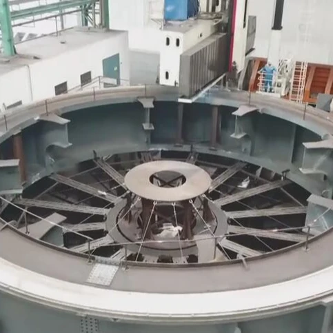 Heavy Custom CNC Machining for Bridge Rotating Device by CNC Vertical Lathe Service