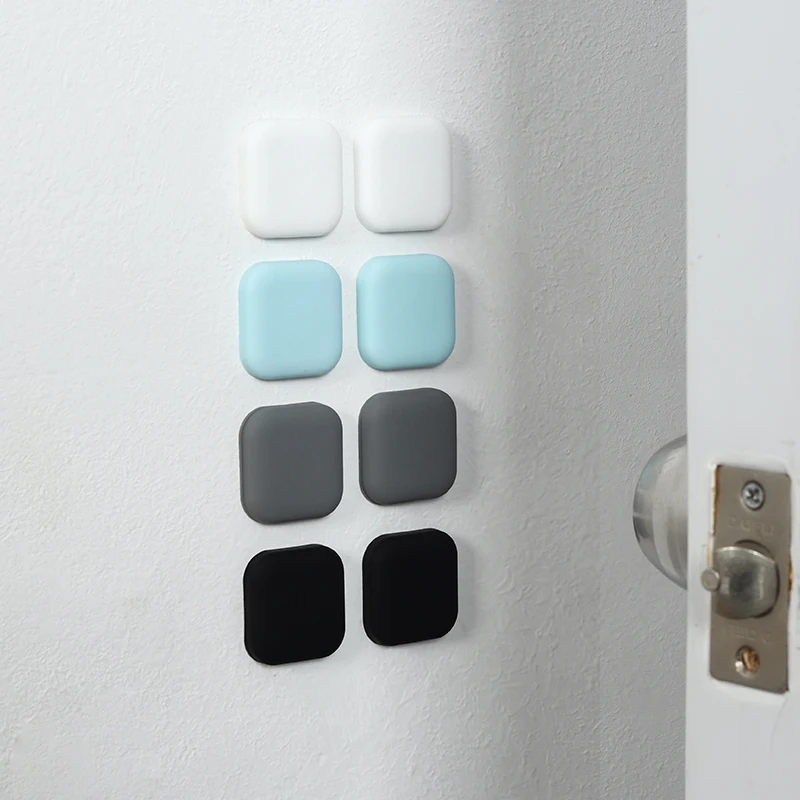 JIKE Round Wall Protectors Soft Rubber Self Adhesive Door Knob Wall Protector Door Bumper
