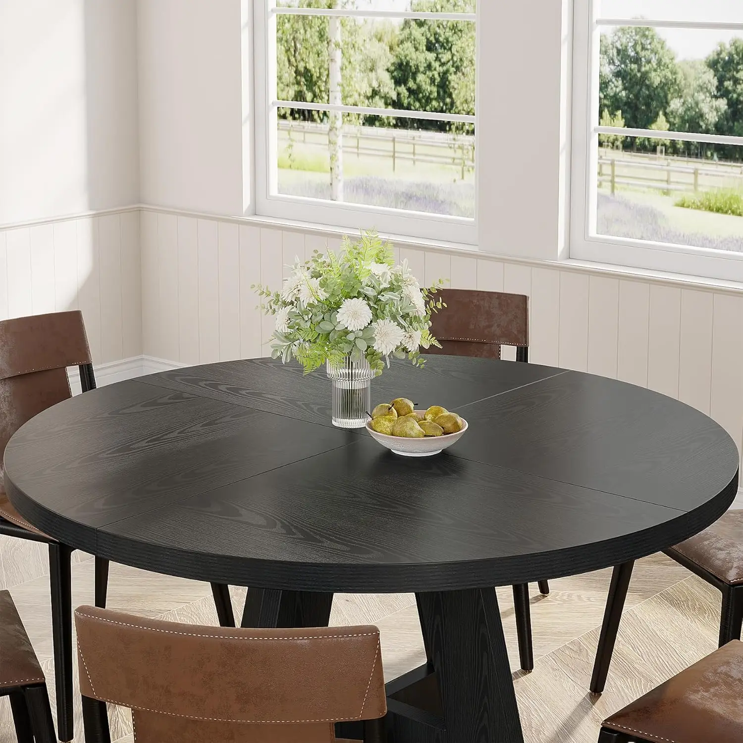 Promotion luxurydining table setsolid wood dining table 6 seats