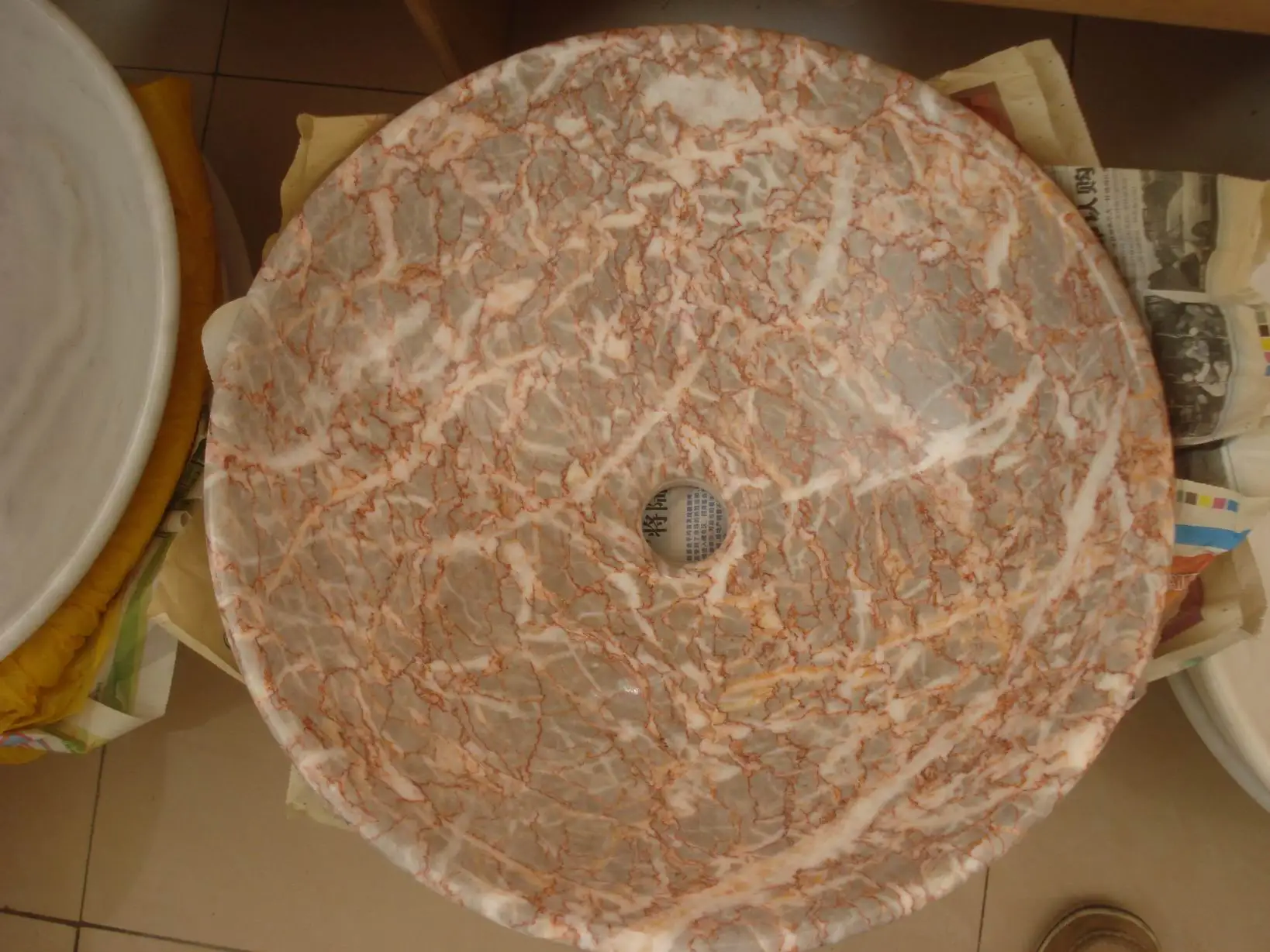 Natural Red/Black/Beige/White Marble Basin in Kitchen Bathroom Wash Art Stone Sinks Toilet Vanity Unit