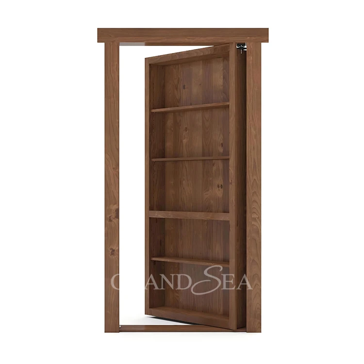 Modern Style Hidden Door Custom Hidden Bookcase Door Home Use Invisible Secret Room Hidden Murphy Door