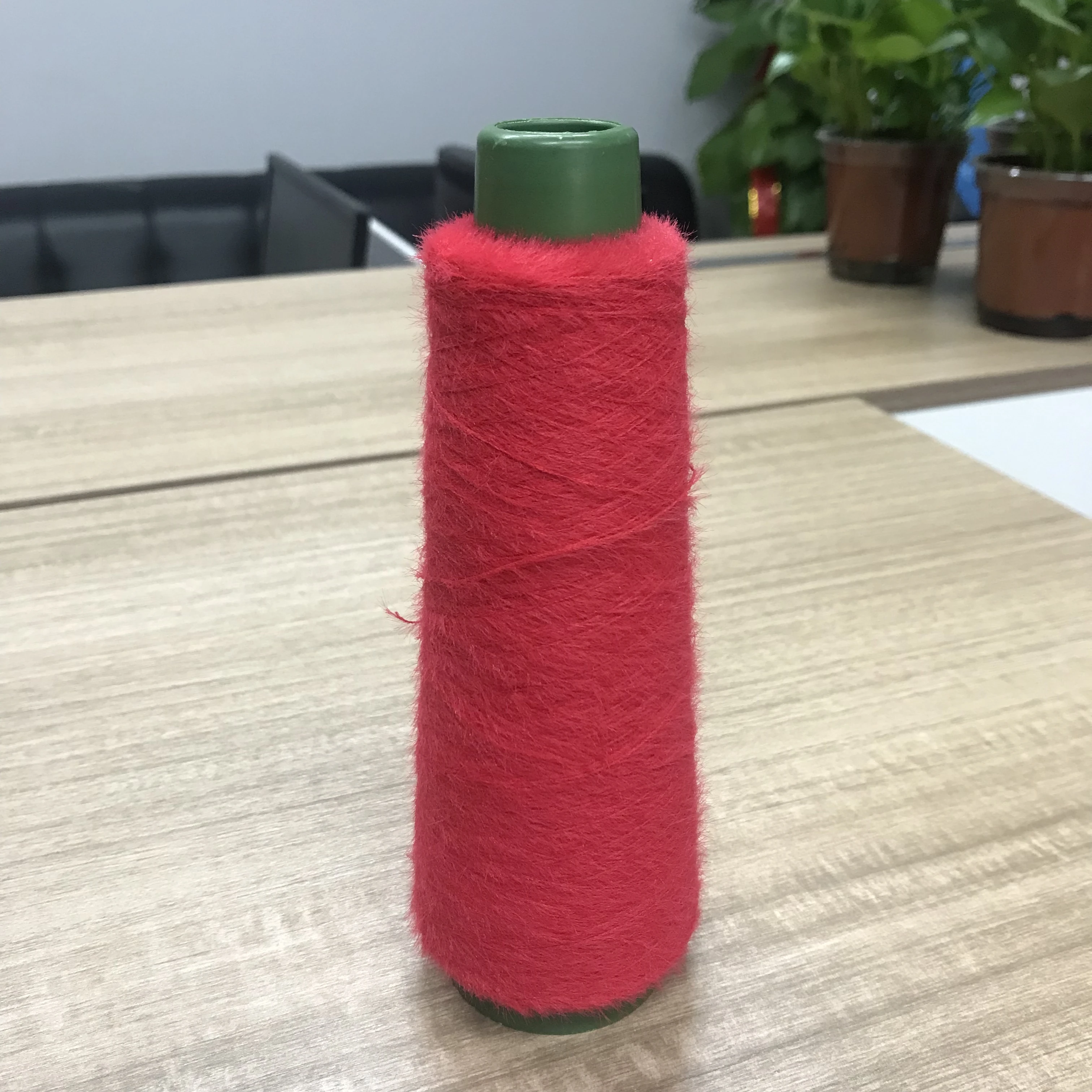 feather color yarn 0.9cm 1.3cm 2.0cm bobbin cone yarn