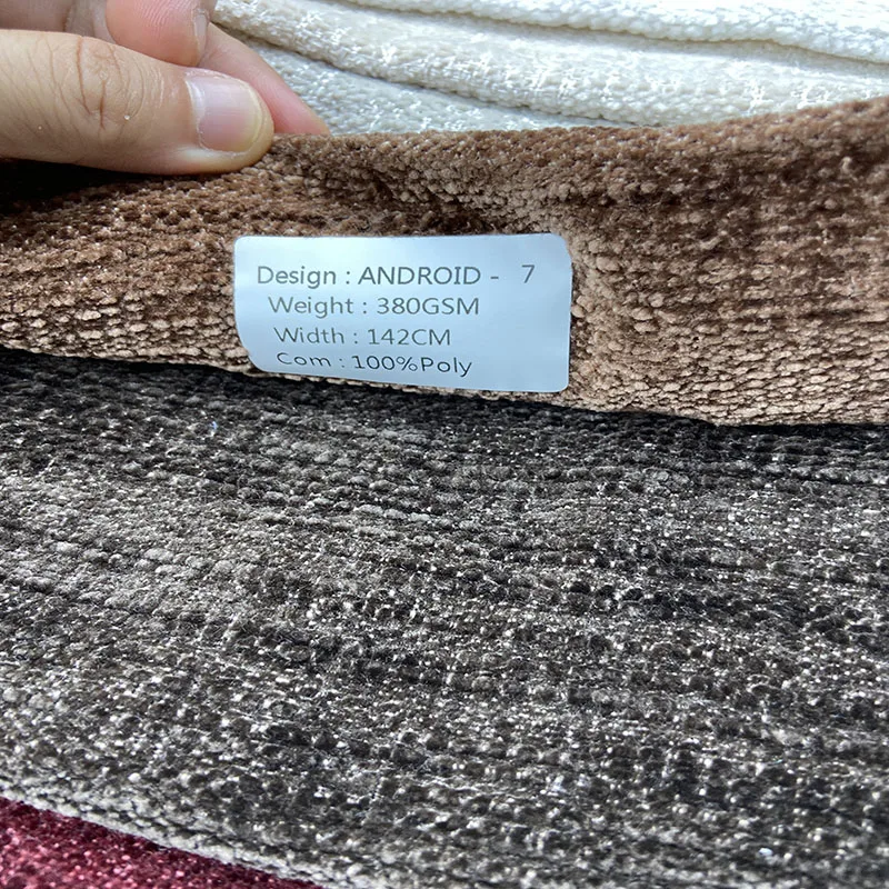 wholesale manufacturer upholstery fabric thick lines woven chenille curtain sofa fabric