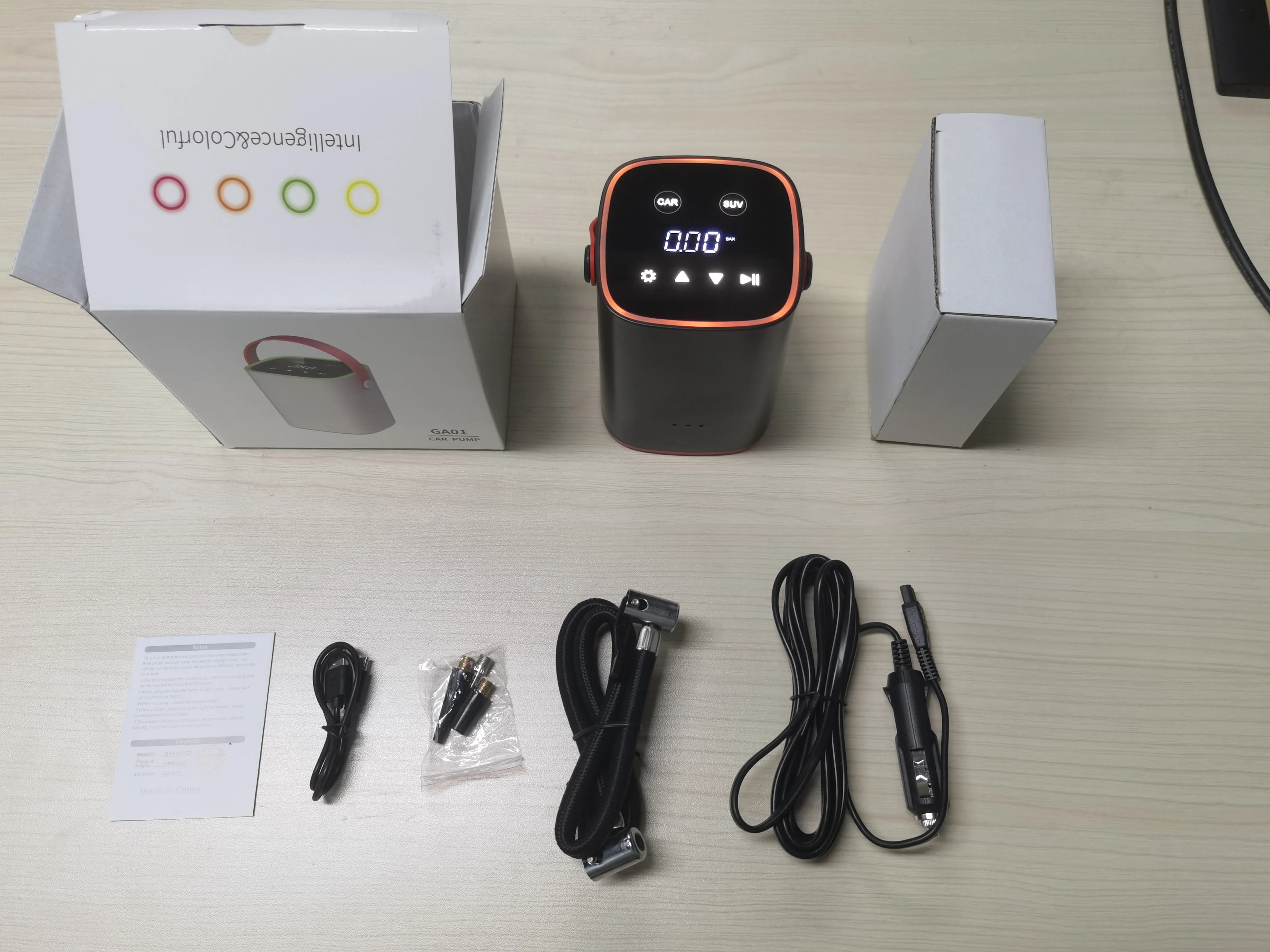 
DW A01 Wireless 12v Mini Electric Portable Car Air Pump Car Air Compressor With LCD Display For Car Tires Inflators 