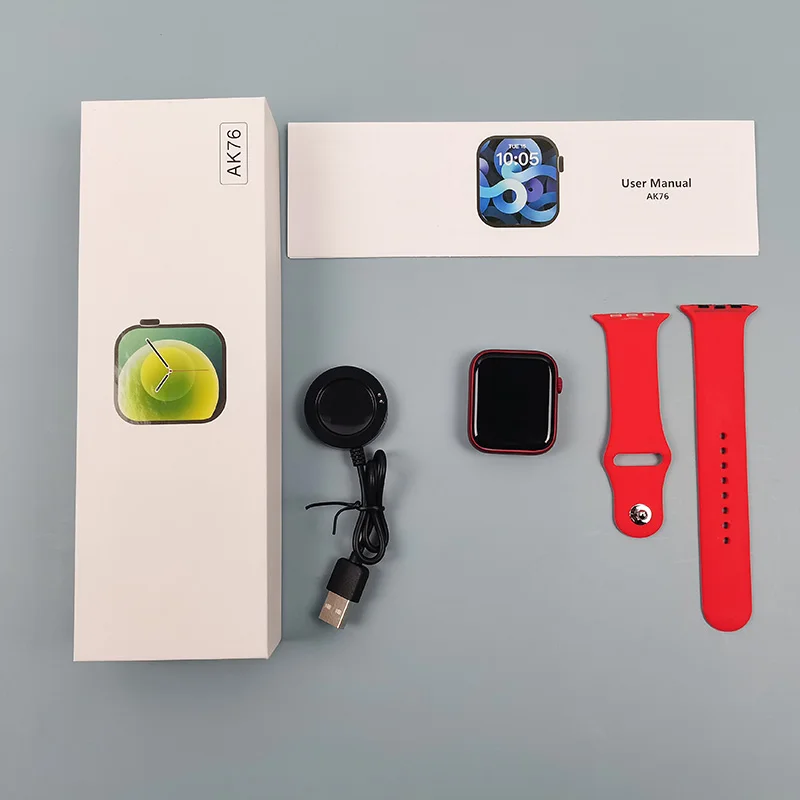 
2021 Wholesale AK76 Smartwatch Android fitness traker watch smart bracelet iwo 13 Series 6 reloj inteligente Smart Watch ak 76 