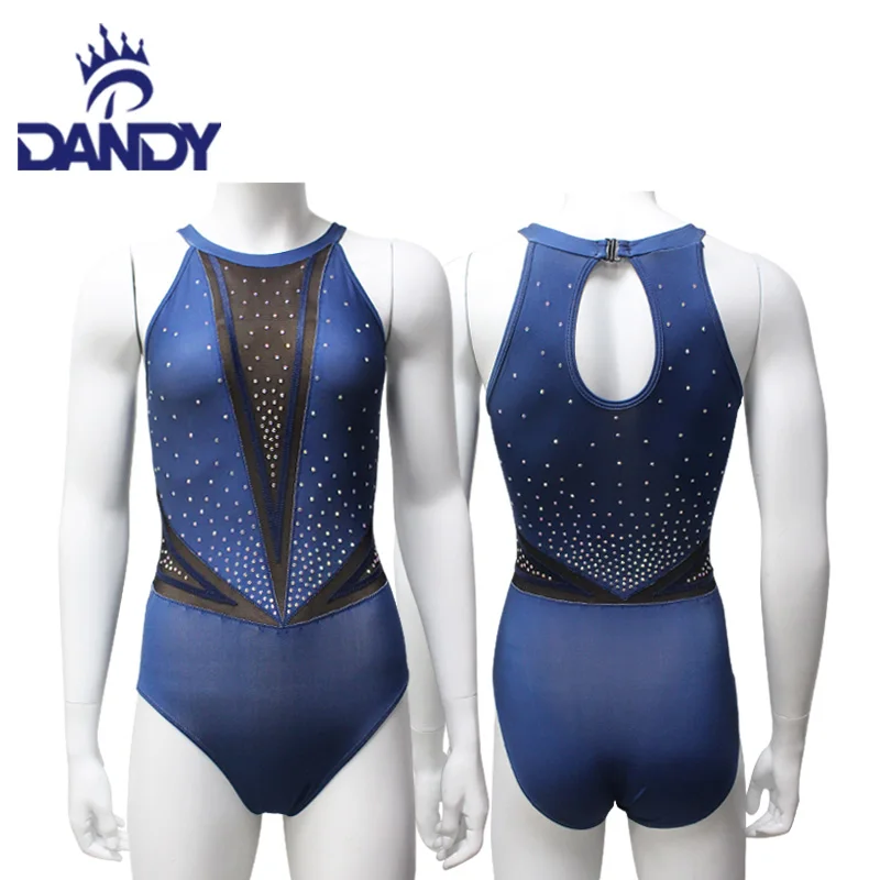 Dandy Custom Logo leotards gymnastic girls Hot Selling Leotard With Rhinestones