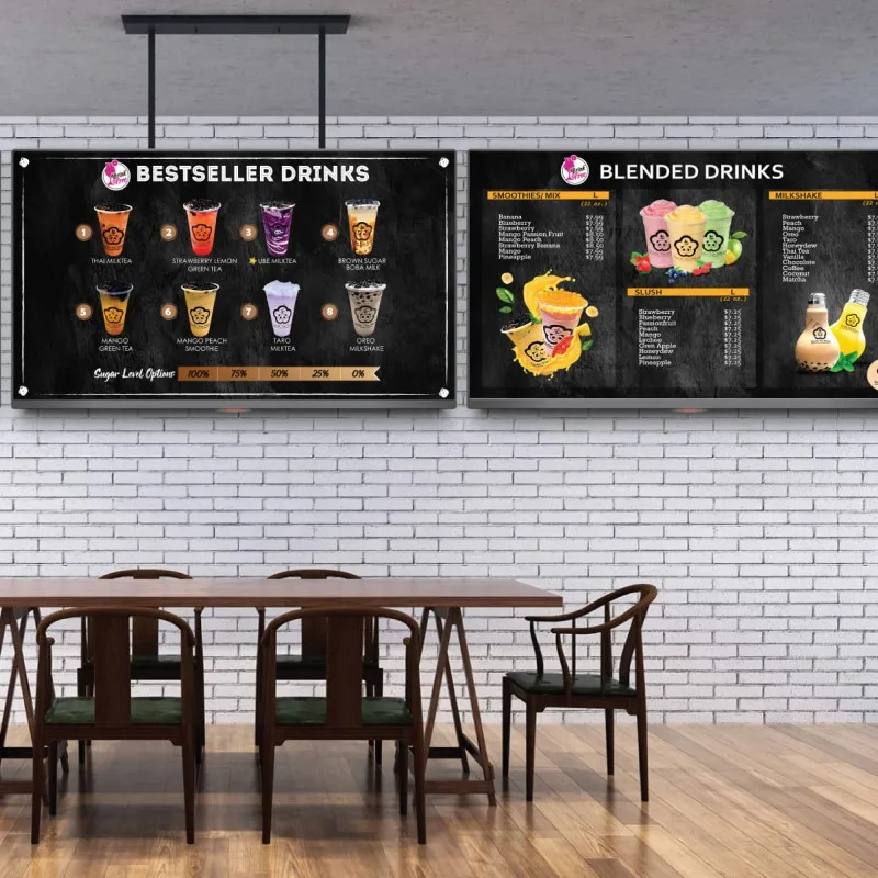 Ad LED Poster Frame for Restaurant&Cinema Marketing Products Led Advertising Light Box Aluminum Frame Tempered Glass Light Boxes